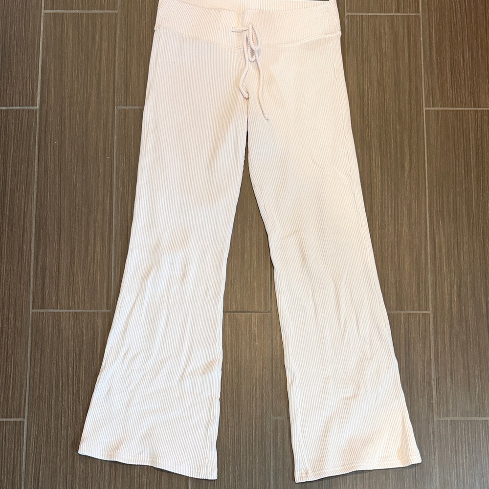 Hollister Women's Light Pink Wide Leg Pants